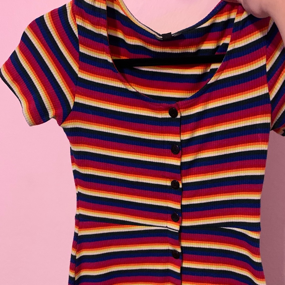 TopShop Rainbow Skater Dress